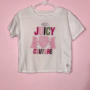 Juicy Couture Kids T-Shirt White and Pink.